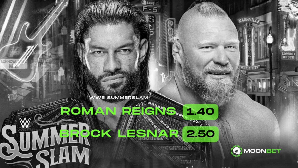 Bet on WWE SummerSlam with crypto. SummerSlam 2022 odds and betting predictions.